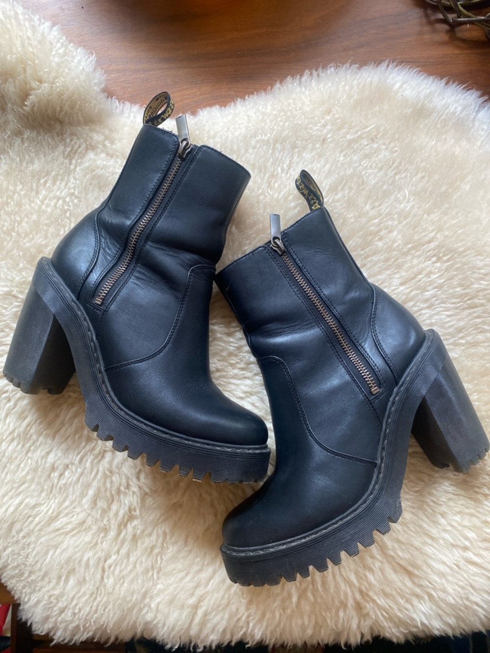 Dr Martens ~ Heeled Leather Boots
